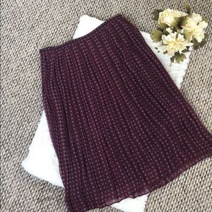 Pleated Midi Skirt